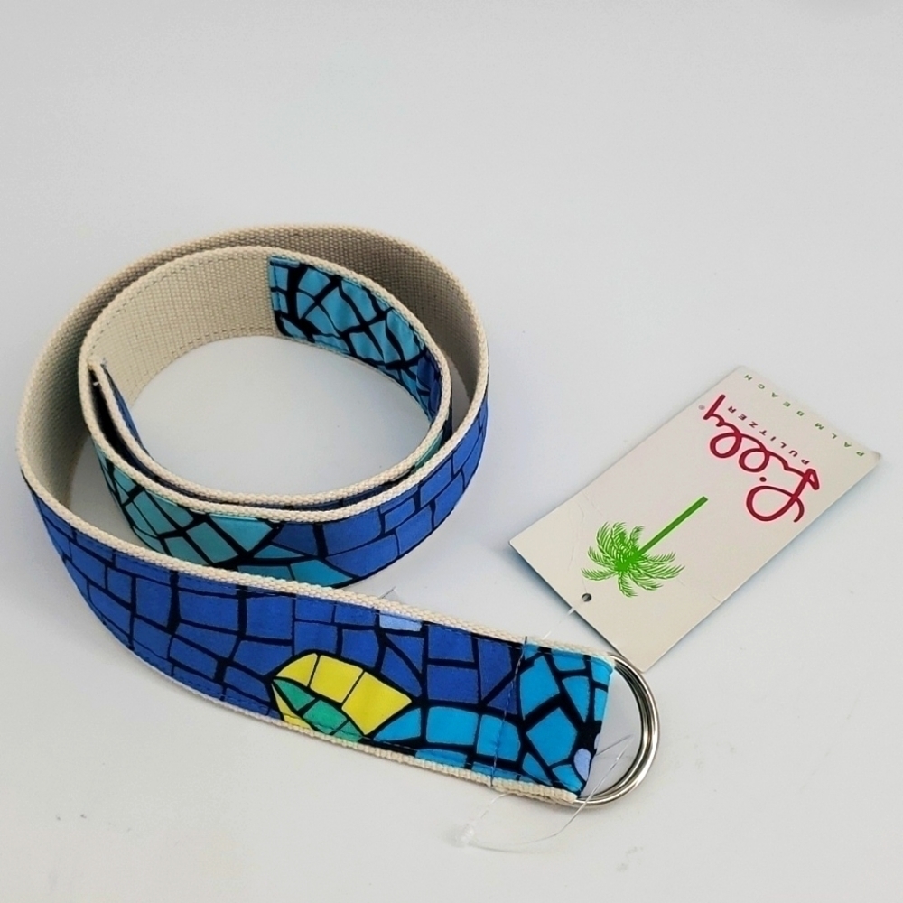 NEW Lilly Pulitzer Palm Beach Club Cotton Belt Small